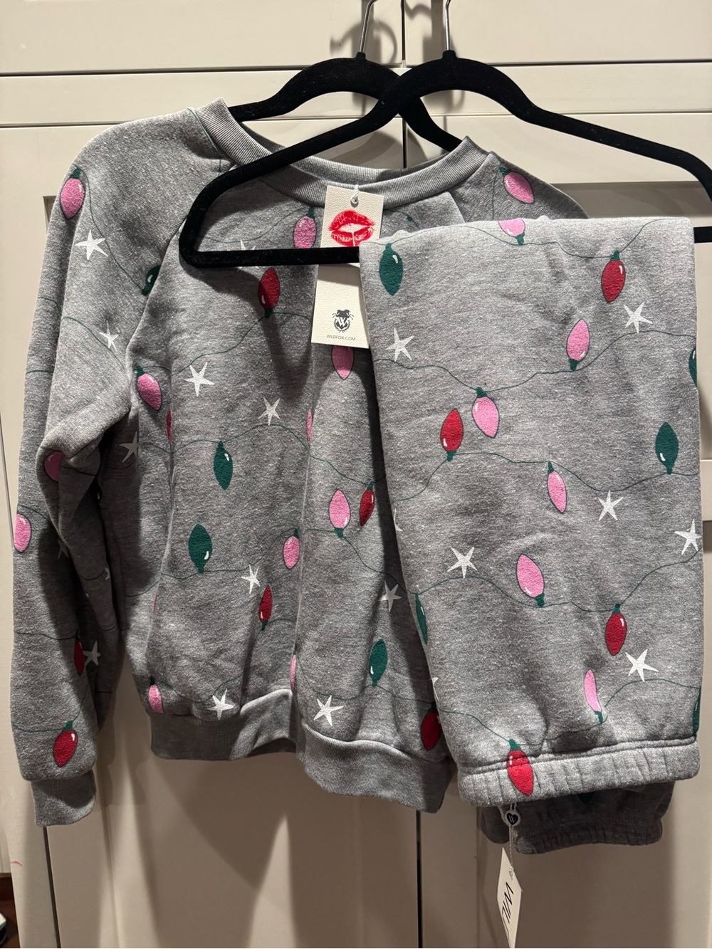 Twinkly lights Wildfox Grey set with Pink, Green and Red Lights